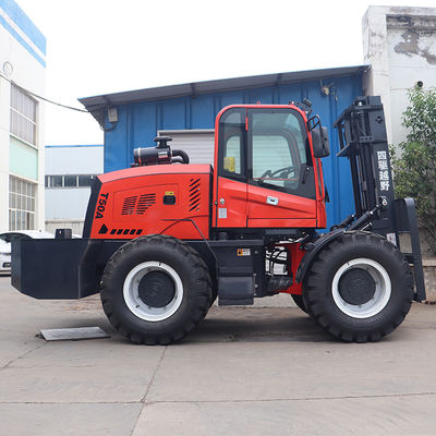 5.0T Short Rough Terrain Forklift Lifting Height 3~6m